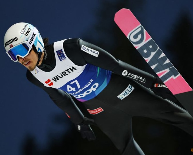 Ski jumping-Norway's Lindvik, Forfang accept suspensions over suit tampering