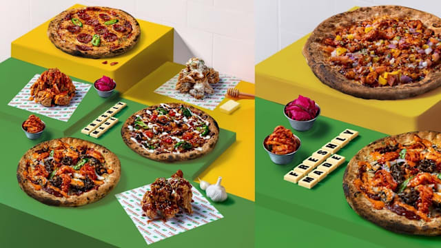 全球首家Pizza Maru Express登场，“绿茶健康饼皮”的韩式薄脆Pizza现点现烤150秒出炉！