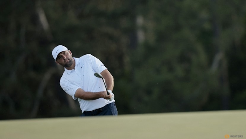 Scheffler makes bogey start as crowded PGA Championship field battles at Aronimink