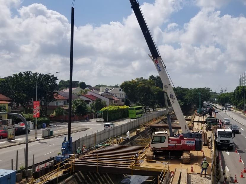 Ongoing construction work at a 900m section of Bukit Timah Canal from Rifle Range Road to Jalan Kampong Chantek. Ongoing construction work at a 900m section of Bukit Timah Canal from Rifle Range Road to Jalan Kampong Chantek.