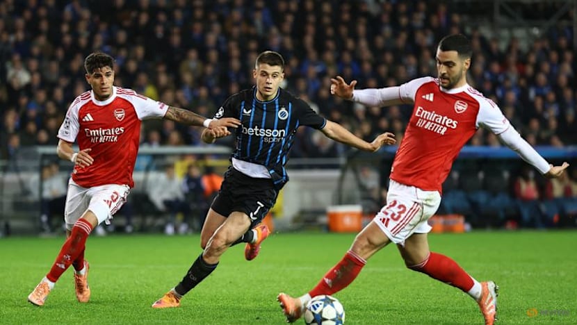 Arsenal make it six out of six with easy win over Club Brugge