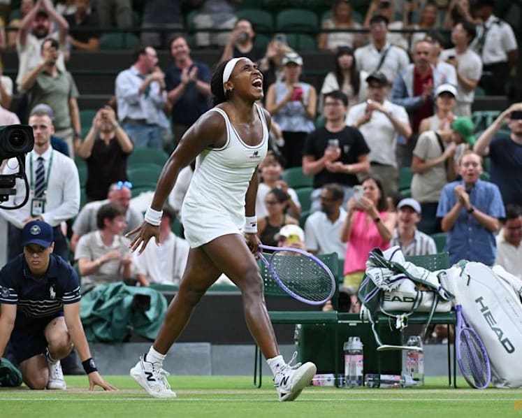 Gauff beats Bencic and a curfew to reach first Wimbledon quarters