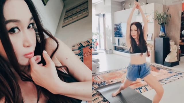 家中运动秀好身材　温碧霞：永不放弃小蛮腰