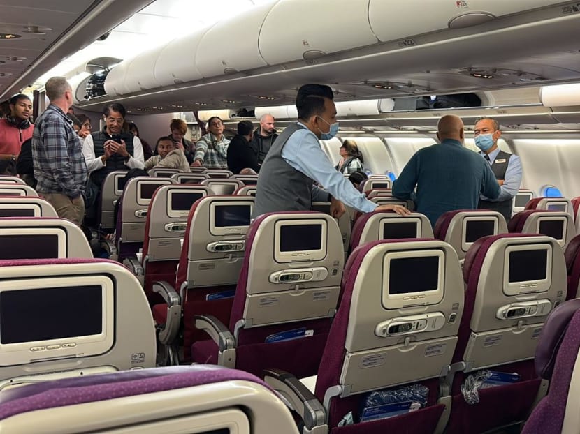 The person was threatening the crew and passengers, according to one passenger who posted about the incident on his X account, formerly known as Twitter.