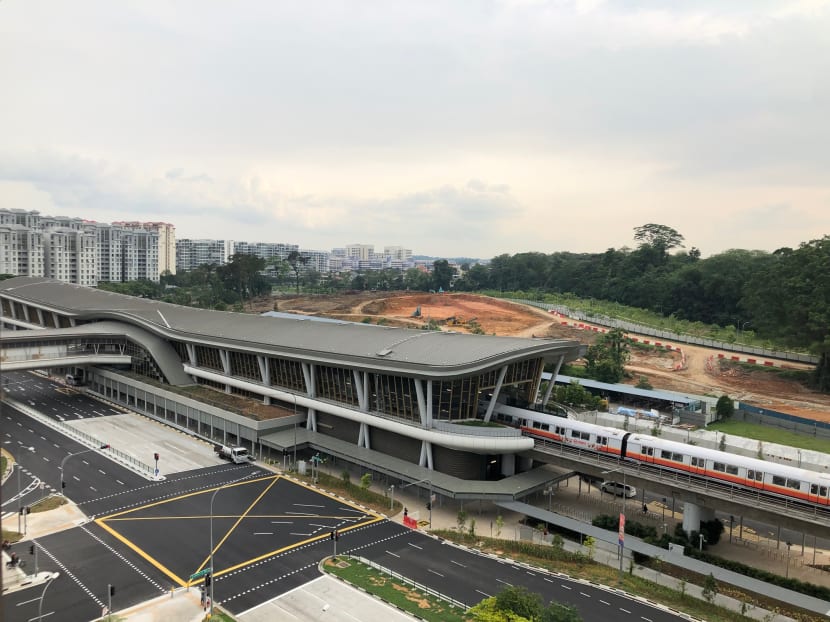 An overview of the new Canberra MRT Station, which starts operations on Nov 2, 2019.