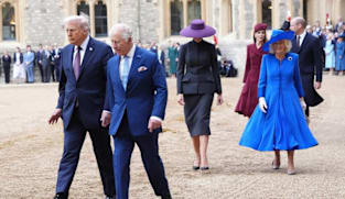 Trump arrives in UK for unprecedented second state visit