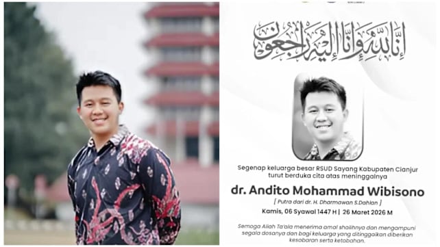 Geger dokter muda Andito Mohammad Wibisono meninggal tertular campak di Cianjur