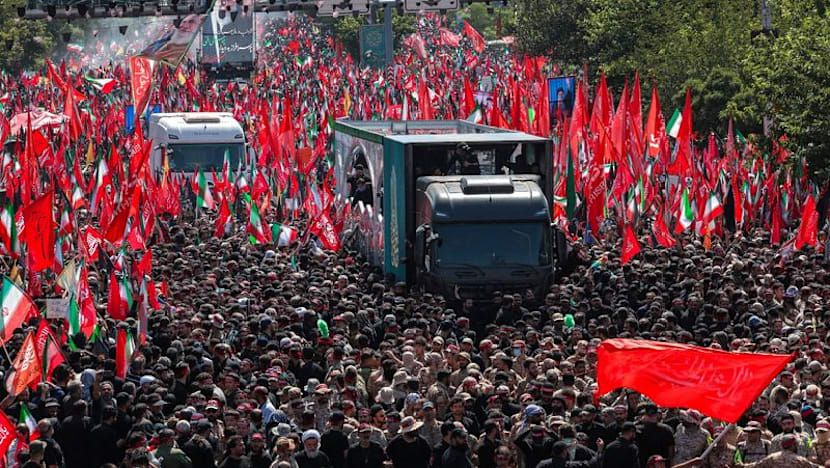 Body of Khamenei arrives in Qom ahead of procession