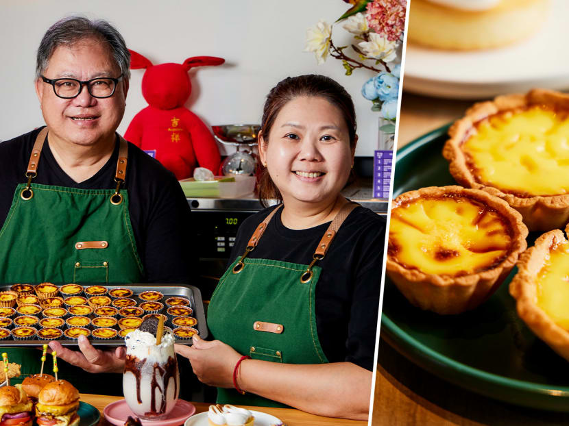 Toilet supplier turned accidental baker opens cafe-cum-laundromat serving tasty egg tarts, free popcorn