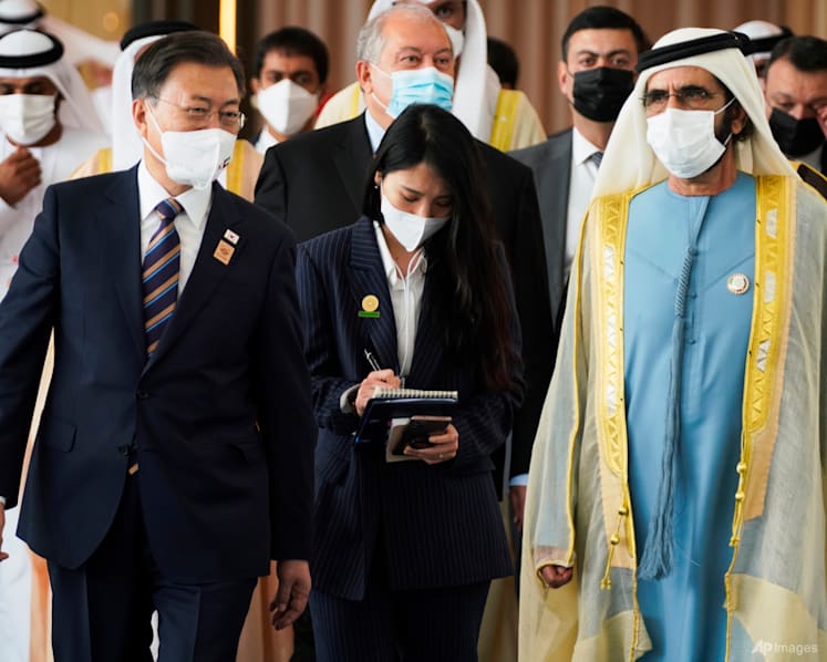 From oil-rich UAE, South Korea president vows climate action