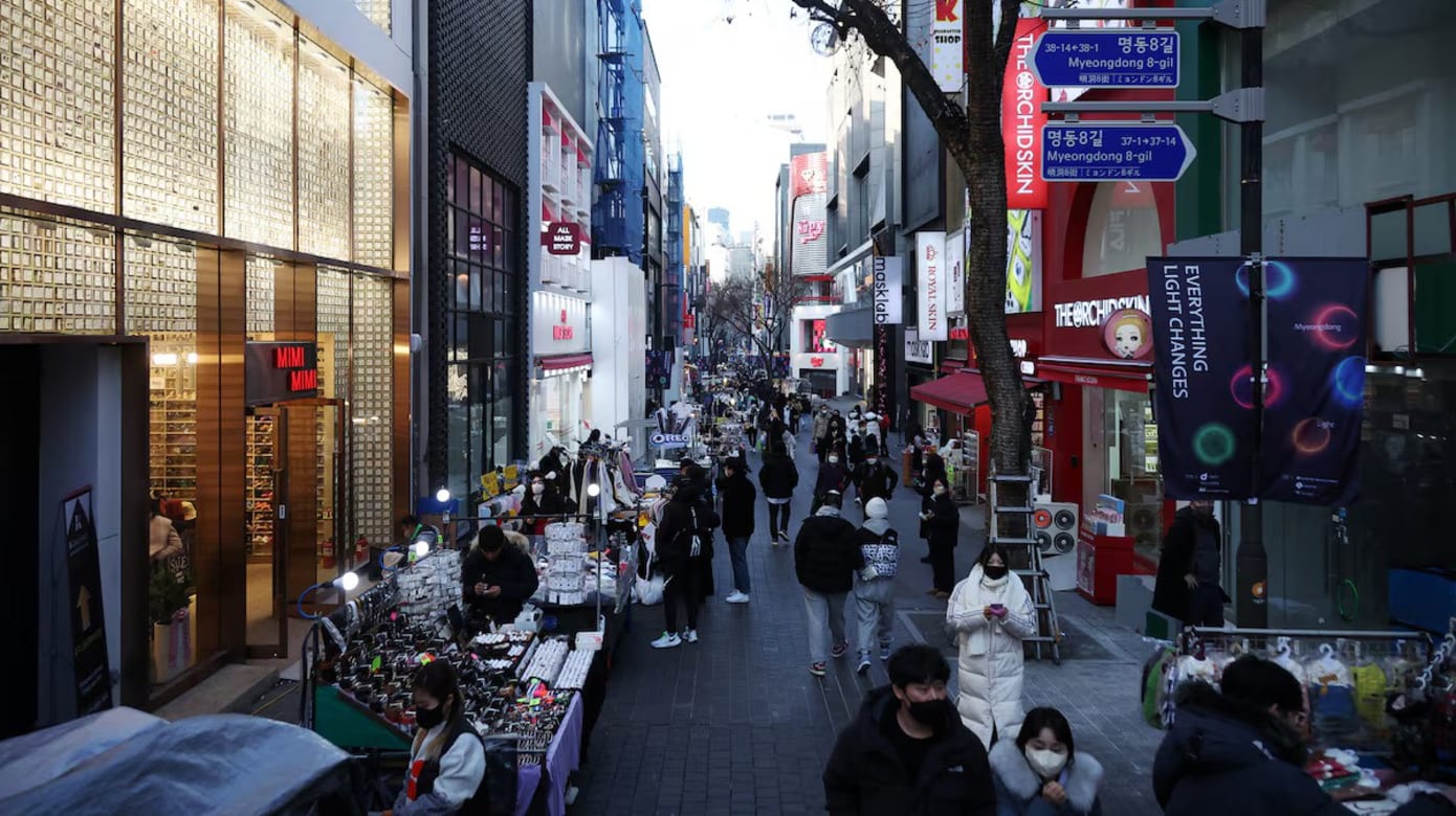 韩国去年第四季经济意外萎缩 创三年来最大跌幅