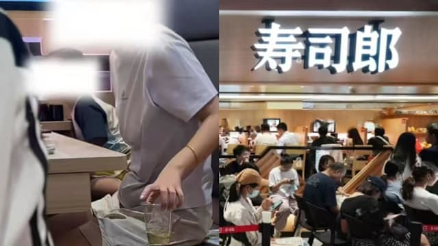 小孩餐桌上小便店员没制止 北京寿司郎门店遭投诉