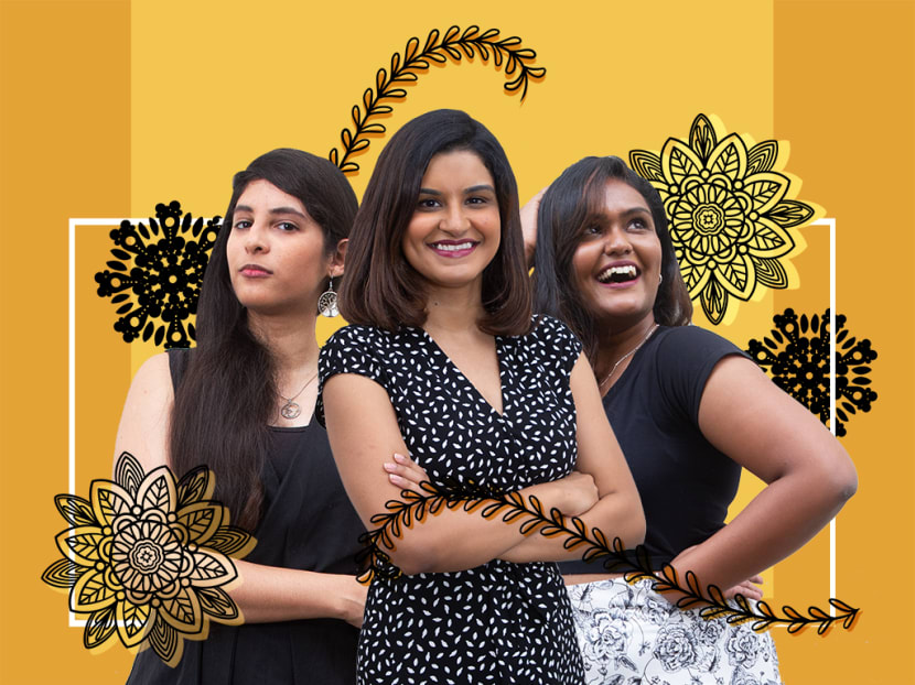 (From left) Ms Vaishnavi Naidu Rajendran, Ms Sindhura Kalidas and Ms A Aarthi. The three of them running non-profit Women of Shakthi talk about how they are empowering the South Asian domestic worker community in Singapore.