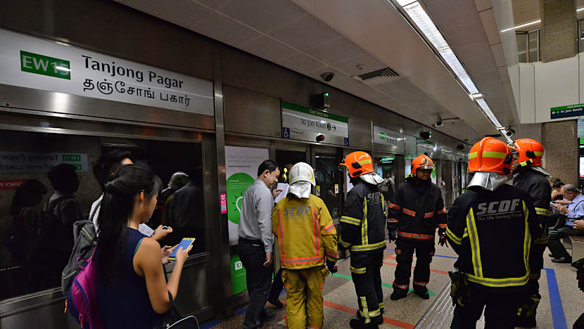 Gas leak from air-con pipe sends smoke into train, MRT station