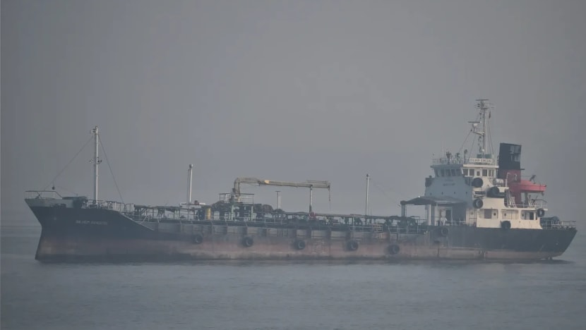 Tanker sinks in Singapore waters off Pedra Branca, all crew members rescued Tanker sinks in Singapore waters off Pedra Branca, all crew members rescued