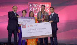 Singapore kitefoiler Max Maeder wins Sportsman of the Year for the first time