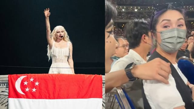 朝圣Lady Gaga新加坡演唱会巧遇杨千嬅，粉丝一举动惹众怒！