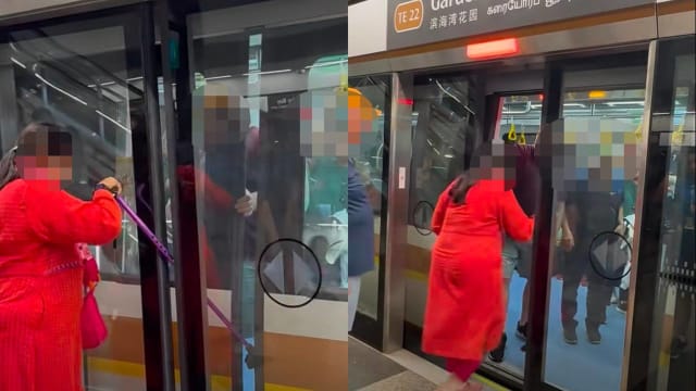 网上流传“惊险赶车”视频 SMRT敦促公众安全进入列车
