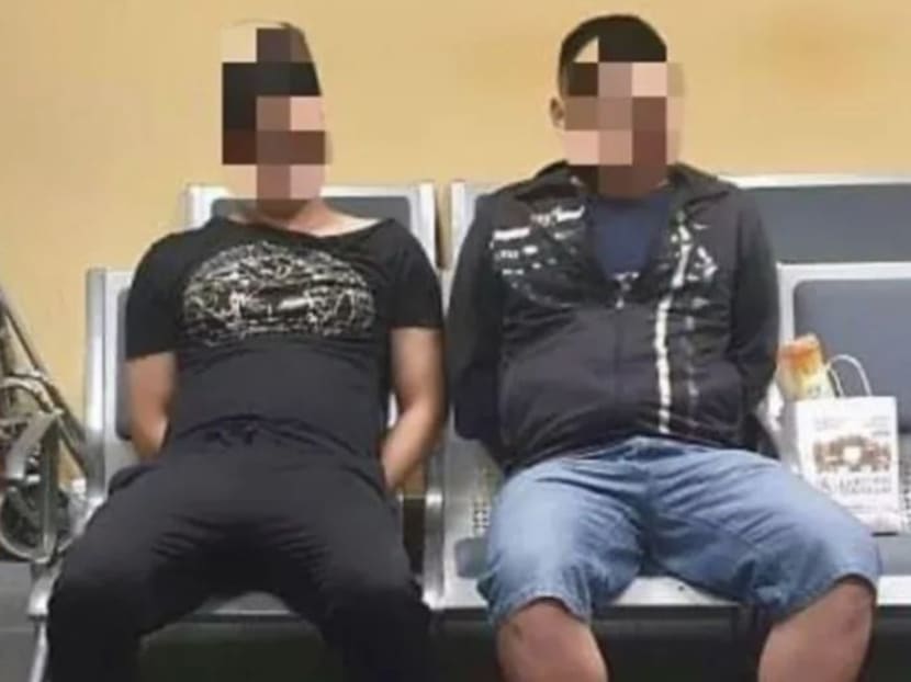 The two China nationals had loitered in the holding area designated for women.