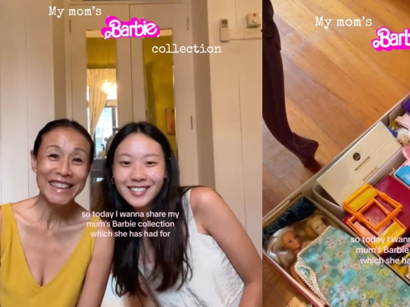 Tan Kheng Hua & daughter Lim Shi-An show off Barbie collection, which she has kept since the '60s