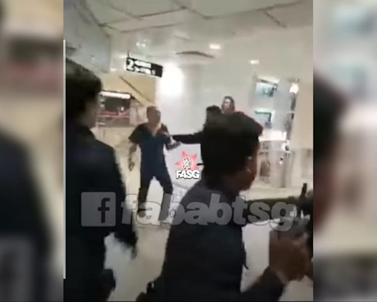 3 men arrested after brawl at Lucky Plaza 