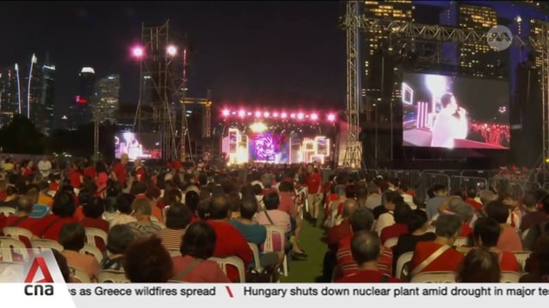 National Day Concert 2026: Crowds gathered at Gardens by the Bay for performances by local talents 