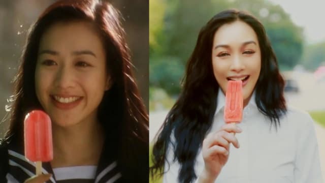钟丽缇再扮《食神》含冰棒甜妹　网酸：大姐别装了