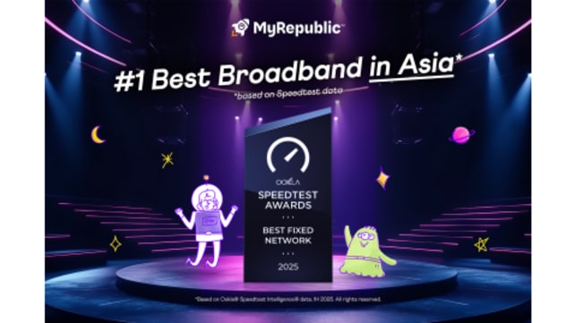 MyRepublic Awarded #1 Best Fixed Network in Asia by Ookla®