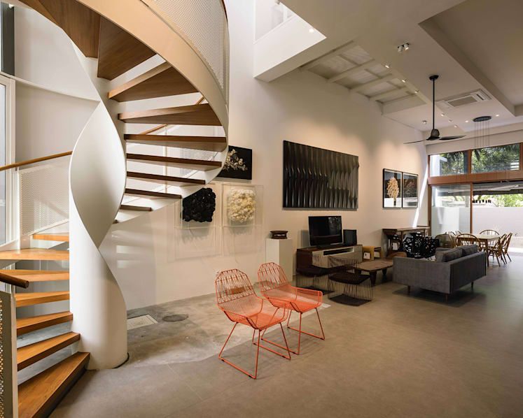 This home in Singapore puts the spotlight on the owner’s extensive art collection