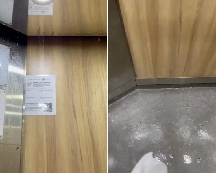 'Leaky' lift in Hougang was due to heavy rain, shut down to ensure residents' safety: Aljunied-Hougang Town Council