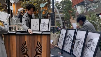 Chen Xi & Japanese Fiancée Set Up Pop-Up Art Shop In UK; Wasn't Expecting Much Sales But Ended Up Making A Profit