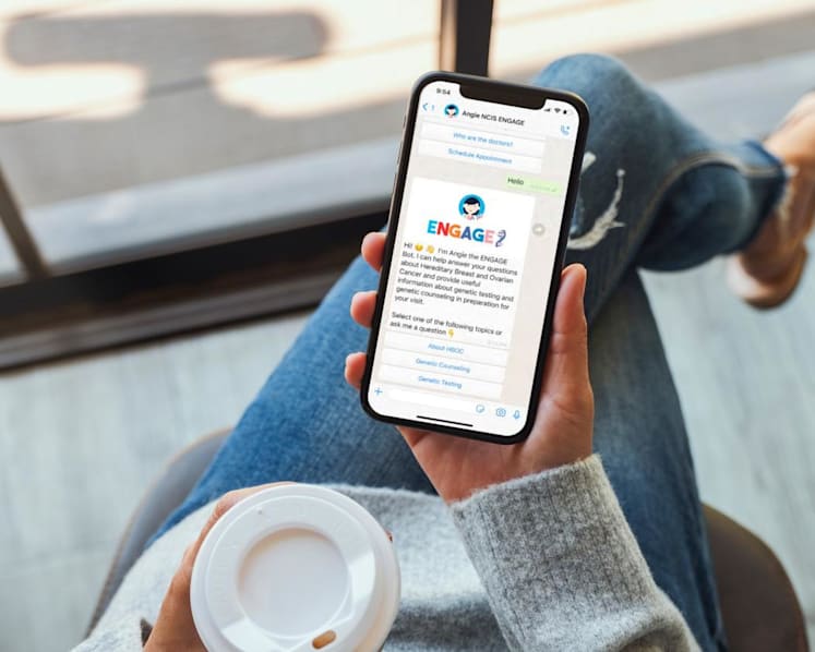 Meet Angie, the WhatsApp chatbot for women at risk of hereditary breast cancer