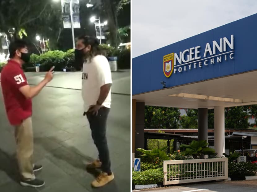 A view of Ngee Ann Polytechnic (right). Mr Tan Boon Lee, a lecturer from the polytechnic, was captured in a viral video having an argument with Mr Dave Parkash. A view of Ngee Ann Polytechnic (right). Mr Tan Boon Lee, a lecturer from the polytechnic, was captured in a viral video having an argument with Mr Dave Parkash.