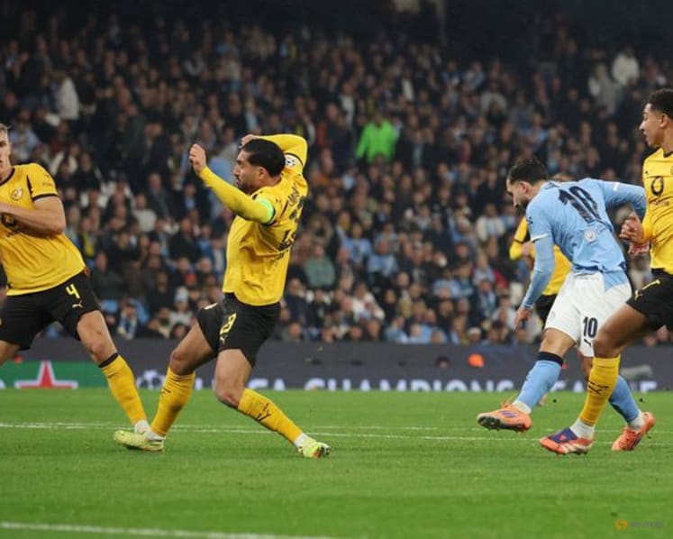 City's Haaland haunts former club Dortmund, Foden nets two in 4-1 win