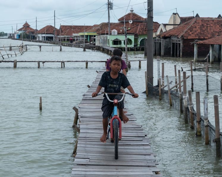 Deserted villages, power cuts: Java’s sinking coast hits residents hard, as Prabowo plans 700km sea wall