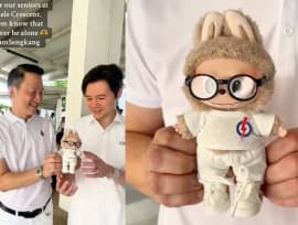 Sengkang's PAP Reps Have A  Labubu Dressed In An All-White PAP Outfit