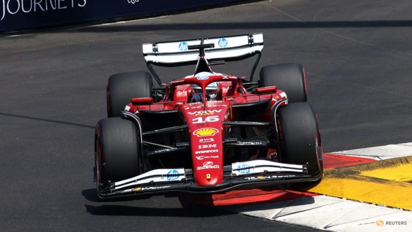 Leclerc completes sweep of Monaco practice, Hamilton crashes