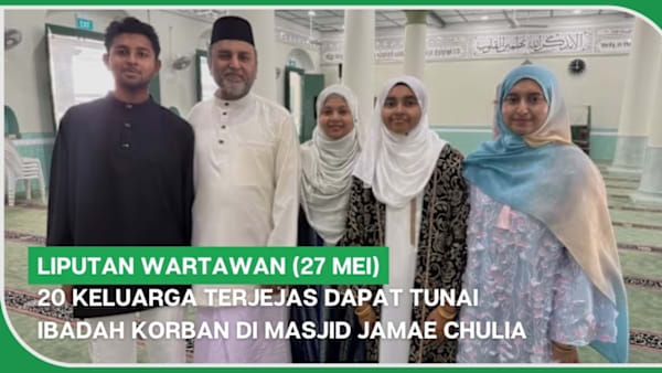 LIPUTAN WARTAWAN (27 Mei) | 20 keluarga terjejas dapat tunai ibadah korban di Masjid Jamae Chulia