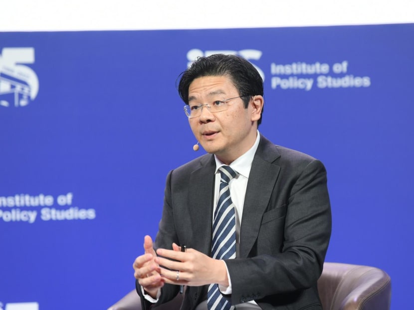 Deputy Prime Minister Lawrence Wong speaking at the Institute of Policy Studies' 35th Anniversary Conference on June 12, 2023.