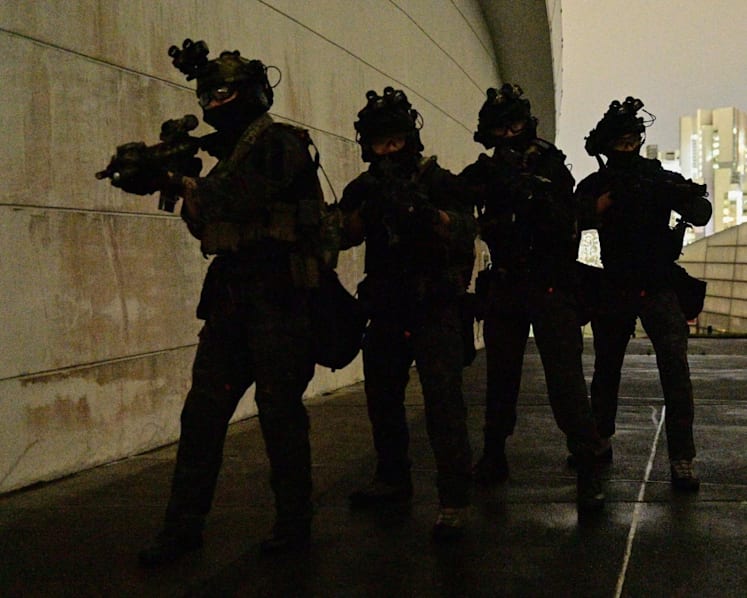 SAF helicopters, soldiers deployed in night-time counter-terrorism exercise at Star Vista mall