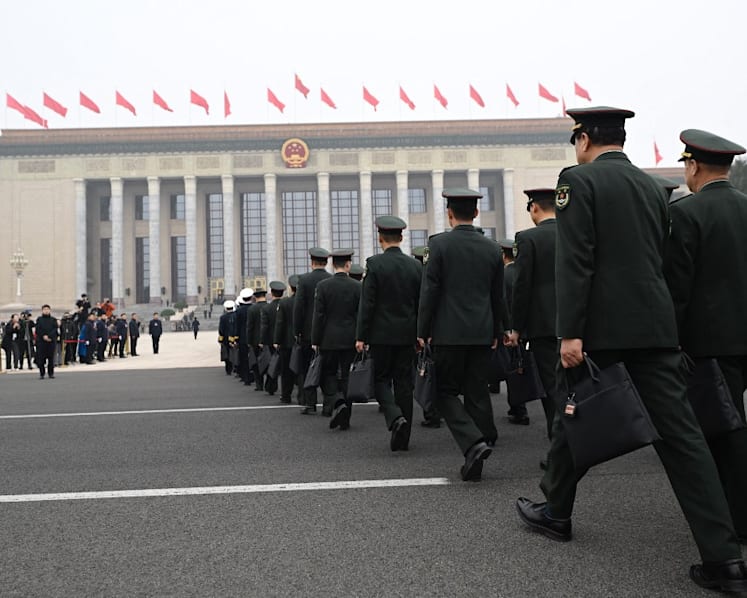 China removes five generals from national lawmaking body