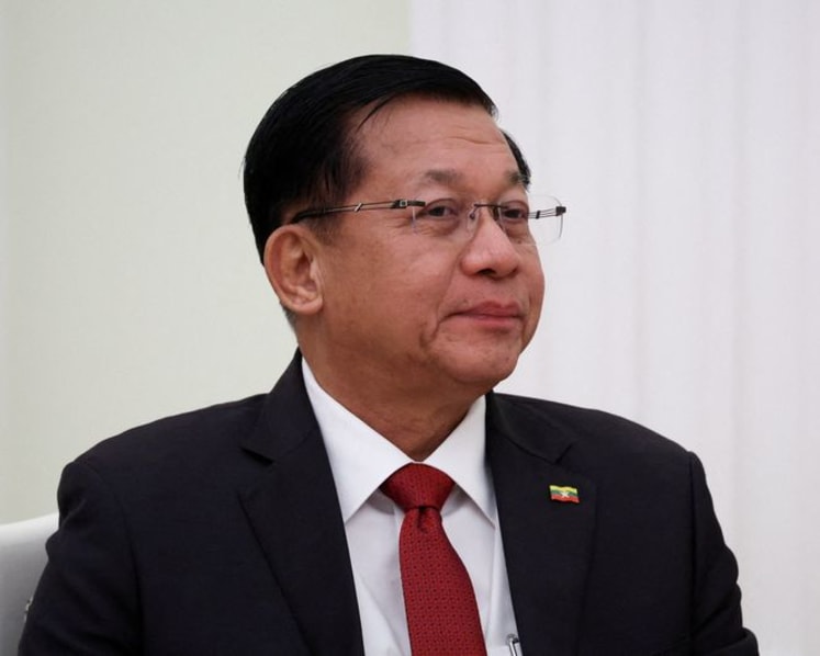Myanmar leader Min Aung Hlaing visits Laos in first trip to an ASEAN member state