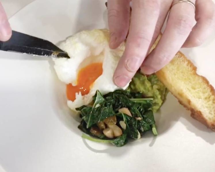 Easy home recipe: Buona Terra's egg souffle with avocado and spinach