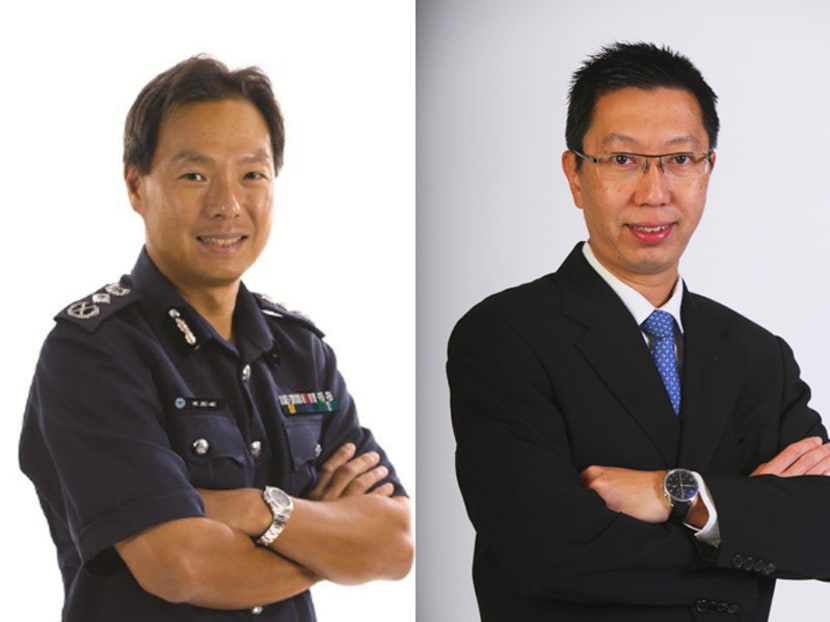 Mr Ng Joo Hee (left) and Mr Chew Men Leong. Photo: Ministry of Home Affairs/Public Utililies Board