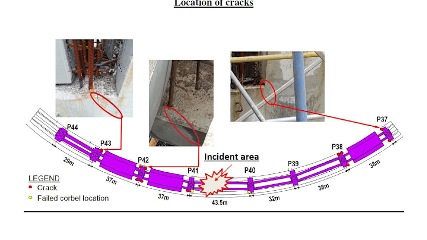 Viaduct collapse: Cracks discovered at 11 locations of remaining structure, says LTA