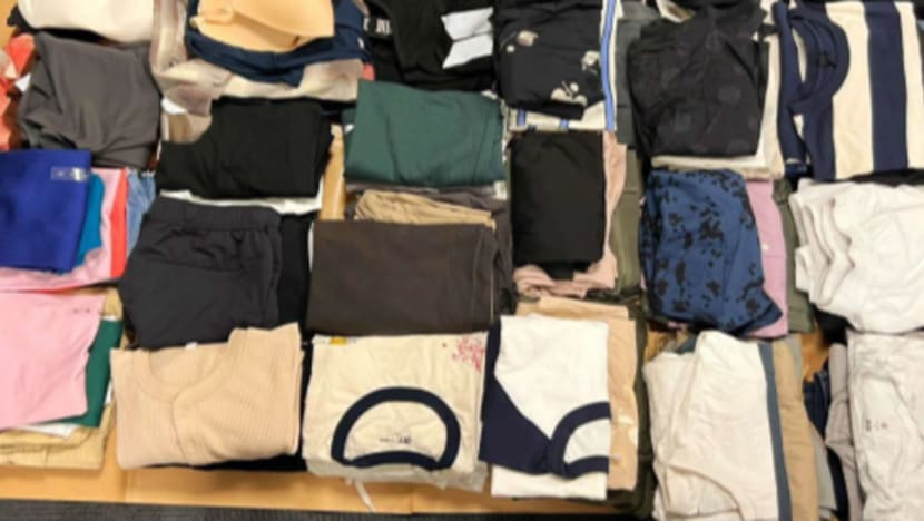 Group of 10 arrested for allegedly stealing from shops at Orchard Road and HarbourFront, S$6,800 worth of clothing seized