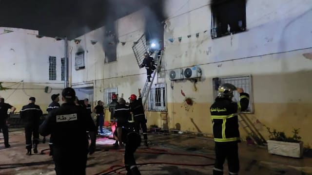 阿尔及利亚孤儿院大火 致11人死19人伤
