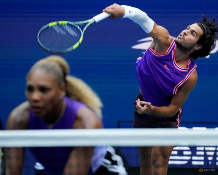 Williams, Alcaraz exit US Open mixed doubles, married Monfils, Svitolina advance