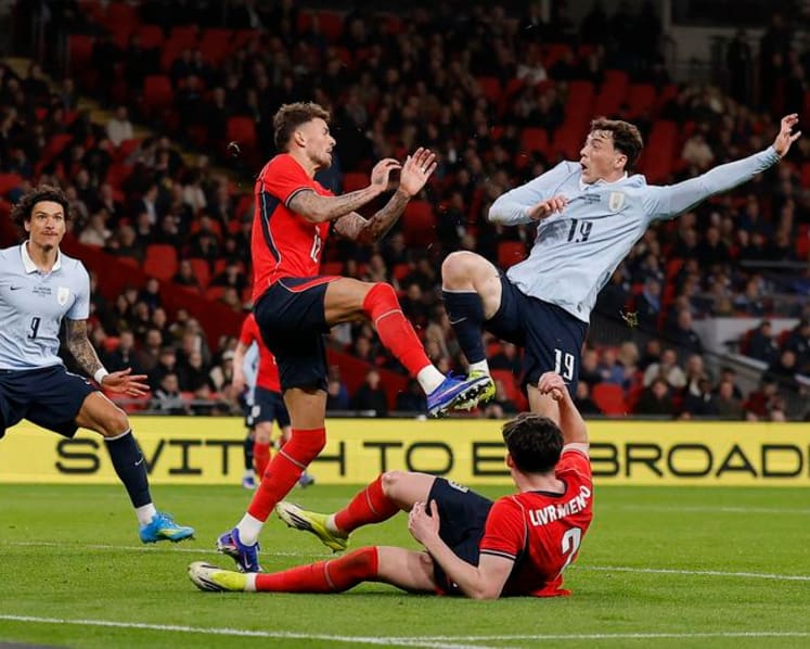 White booed despite scoring on England return as Uruguay grab late draw