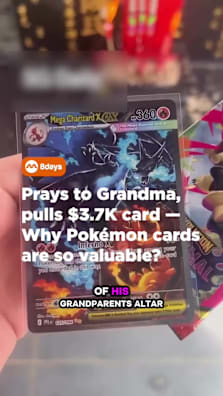 Bro prayed to his grandma and pulled $3.7K 😭 Pokémon cards are getting crazy! #8dayssg #8dayssgtrending #pokemoncards #sgtiktok #fypsg 